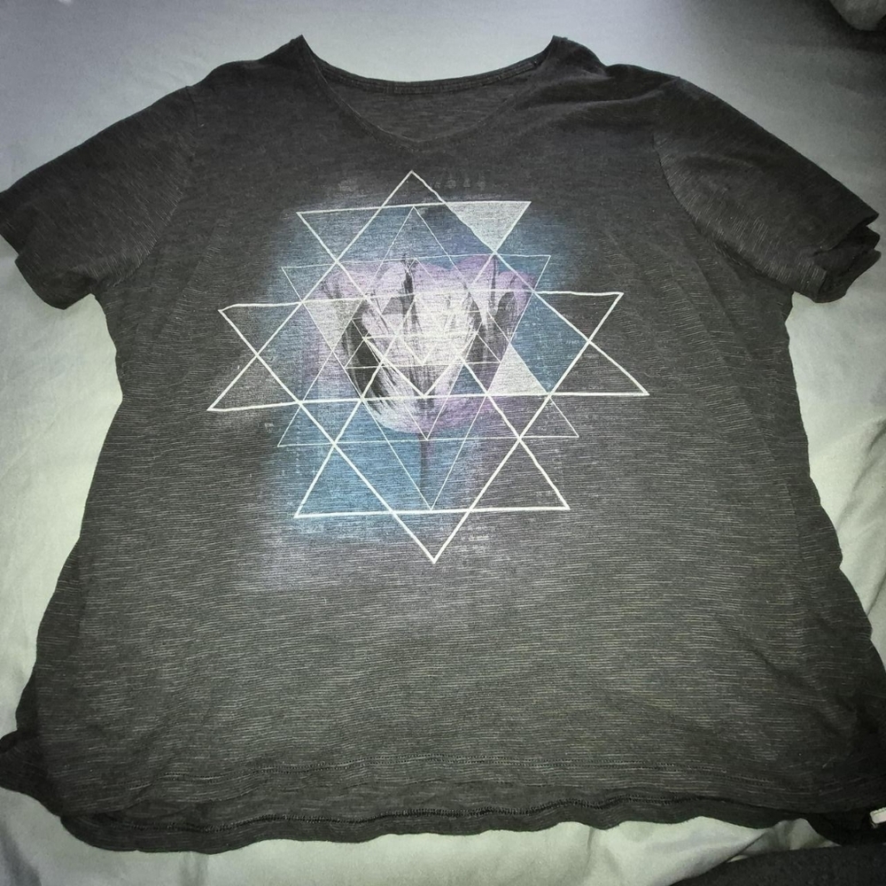 Charcoal Geometric Graphic Tee